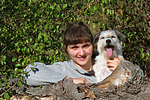 Frau mit Parson Russell Terrier / woman with PRT